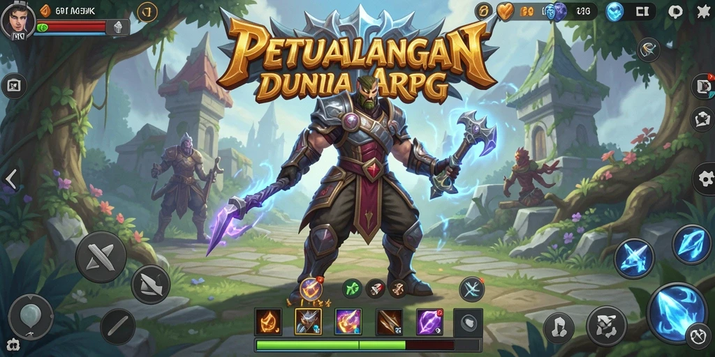 Tampilan permainan 6RT yang memukau dengan aksi ARPG yang dinamis.