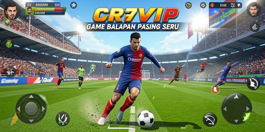 Tampilan gameplay CR7VIP yang seru dalam balapan.