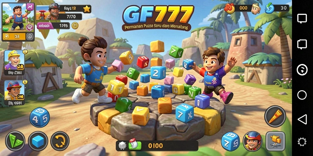 Tampilan gameplay yang menarik dari GF777 dalam menyelesaikan teka-teki.