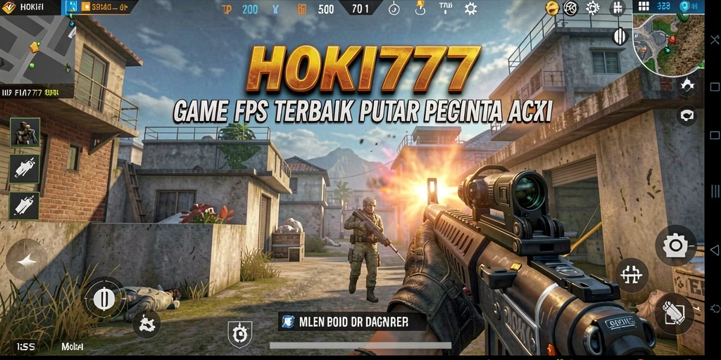 Tampilan aksi mendebarkan dari gameplay HOKI777 di medan perang.