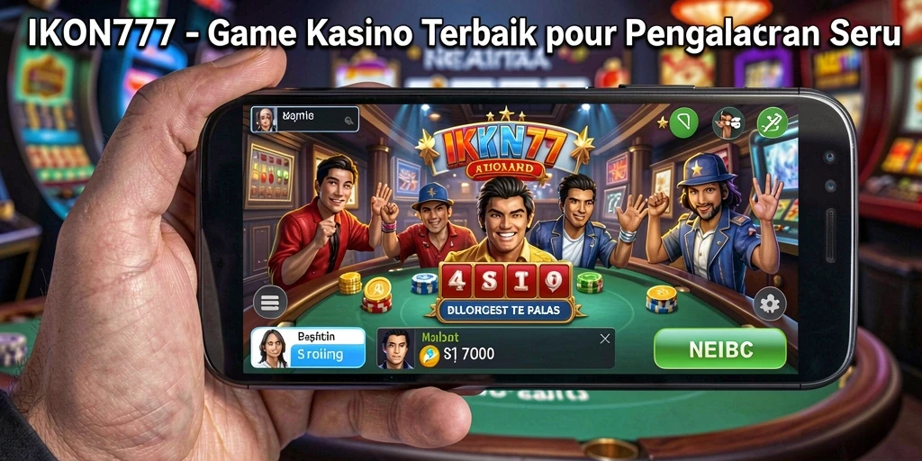 Tampilan gameplay IKON777 dengan grafis kasino yang memukau.