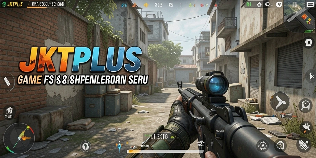 Tampilan seru dari gameplay JKTPLUS dengan aksi tembak-menembak yang intens.