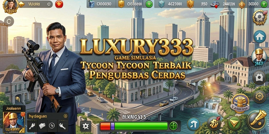 Screenshot gameplay LUXURY333 menampilkan aktivitas pengelolaan bisnis yang seru.