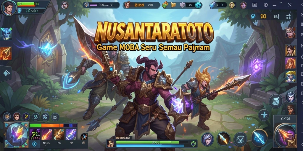 Tampilan gameplay seru NUSANTARATOTO di medan perang.