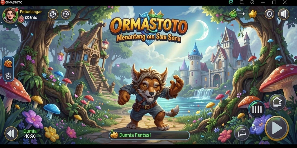 Screenshot gameplay ORMASTOTO menampilkan petualangan seru dan grafis menakjubkan.