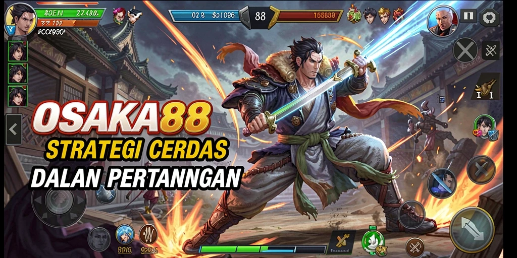 Tampilan menarik dari gameplay strategis OSAKA88.