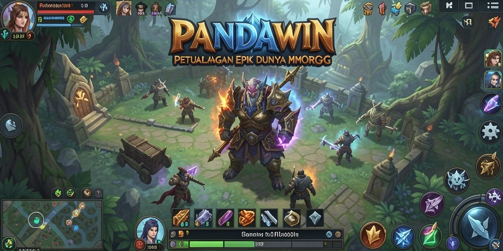 Screenshot gameplay PANDAWIN menampilkan aksi seru dan grafis fantastis.
