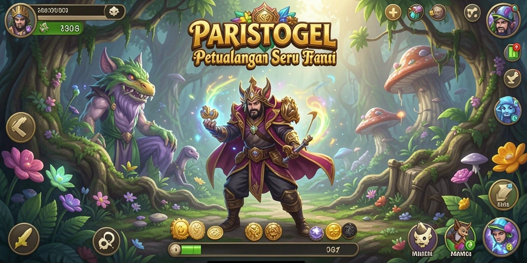 Screenshot gameplay PARISTOGEL menampilkan pertarungan epik dan dunia fantasi yang luas.