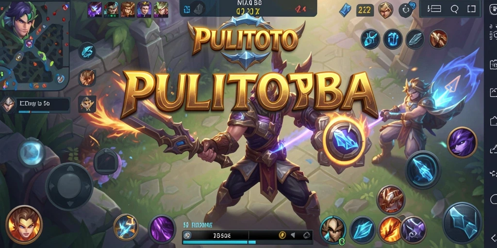 Screenshot gameplay PULITOTO dengan pertarungan seru antar pahlawan.