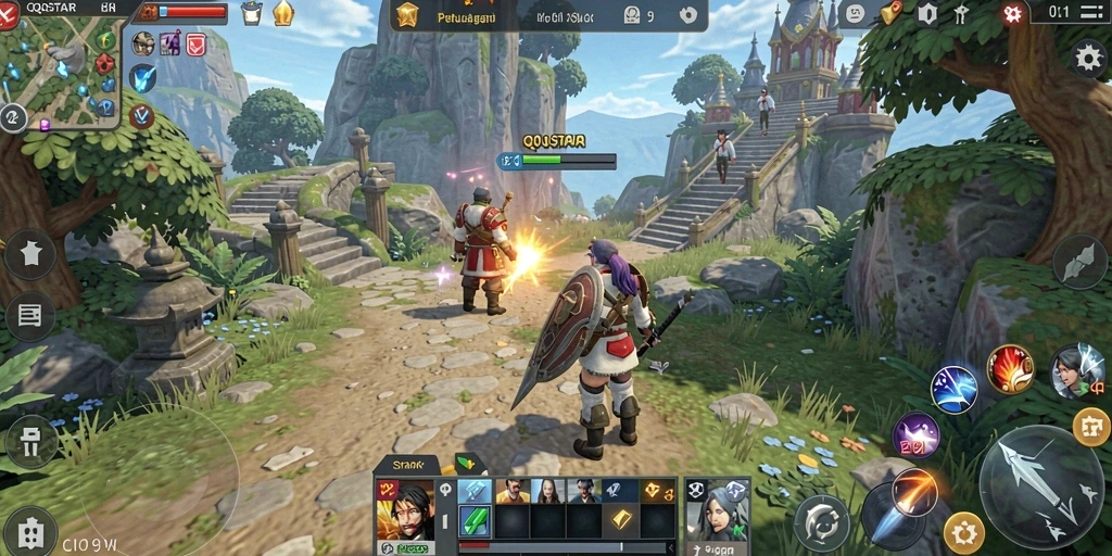Gameplay QQSTAR yang menarik dan penuh strategi SLG.