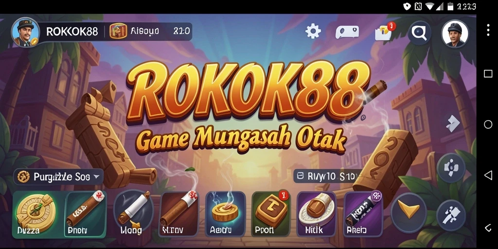 Gameplay seru ROKOK88 dengan berbagai teka-teki menantang.