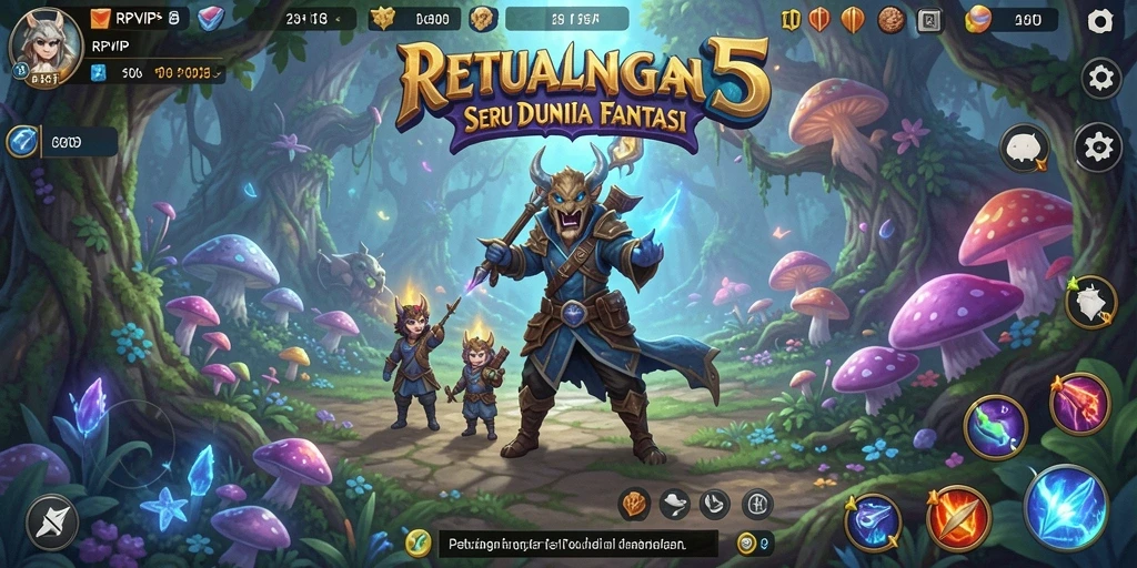 Tangkapan layar menunjukkan momen seru dalam gameplay RPVIP5.