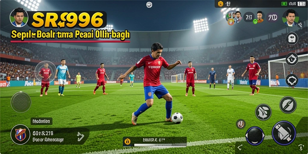 Gameplay menarik SR996 dengan aksi sepak bola yang mendebarkan.