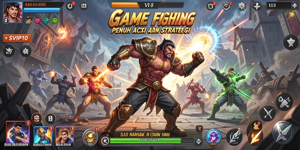Gameplay menegangkan di SVIP10 dengan pertarungan karakter yang epik.