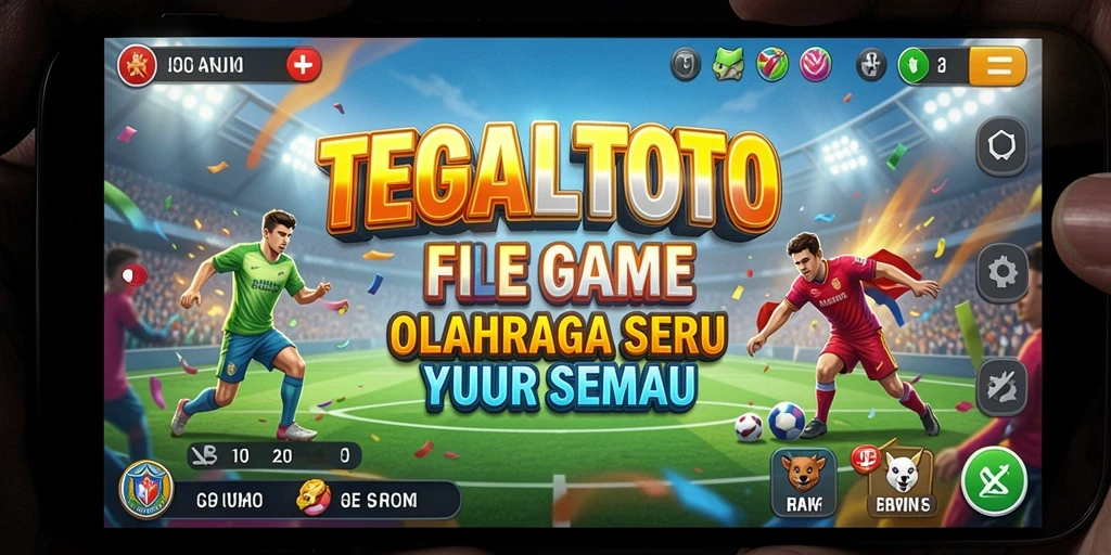 Tampilan gameplay seru dalam TEGALTOTO dengan aksi olahraga yang menegangkan.