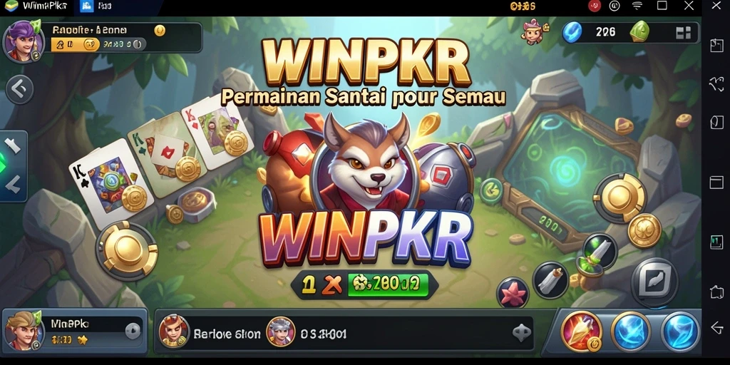 Screenshot menampilkan gameplay WINPKR yang penuh warna dan mengasyikkan.